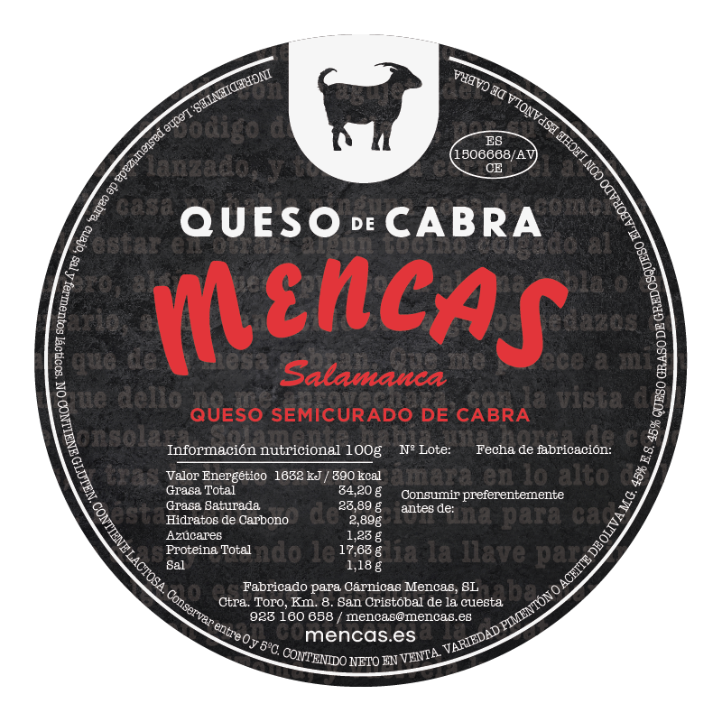 QUESO DE CABRA Quesos Mencas