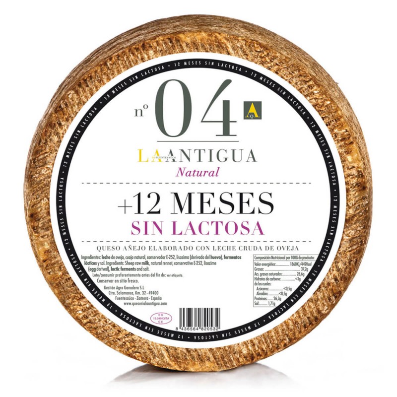 QUESO AÑEJO SIN LACTOSA LA ANTIGUA - La Antigua