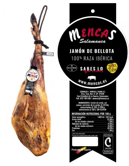 CENTRO DE JAMÓN DE BELLOTA 100% IBÉRICO Centros Mencas