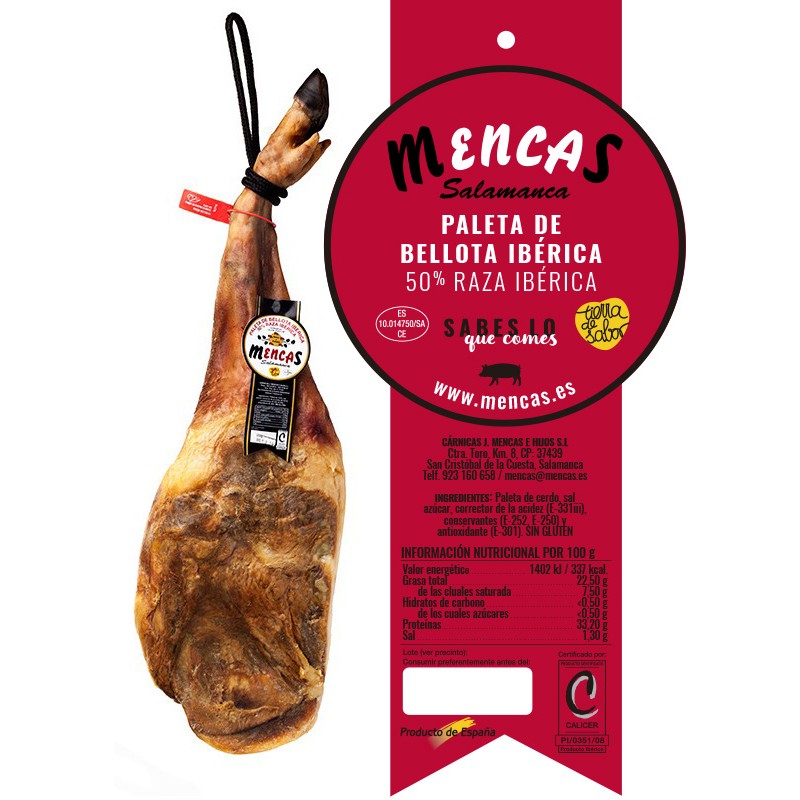 CENTRO DE PALETA DE BELLOTA IBÉRICA 50% RAZA IBÉRICA Centros