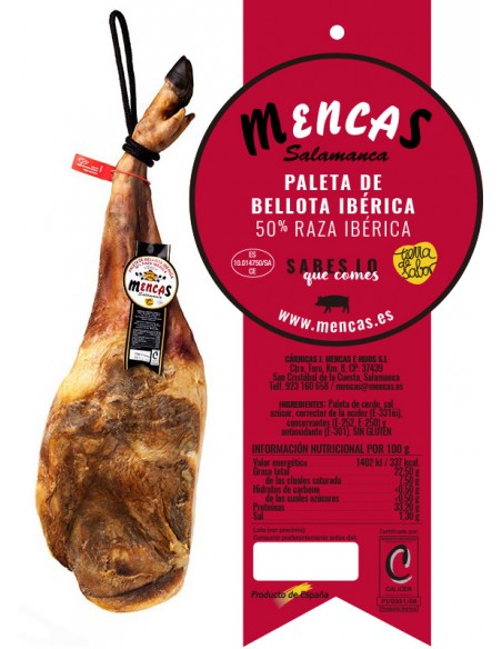 CENTRO DE PALETA DE BELLOTA IBÉRICA 50% RAZA IBÉRICA Centros