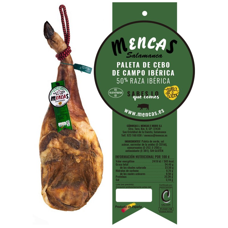 CENTRO DE PALETA DE CEBO DE CAMPO IBÉRICA 50% RAZA IBÉRICA Centros