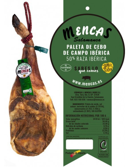 CENTRO DE PALETA DE CEBO DE CAMPO IBÉRICA 50% RAZA IBÉRICA Centros