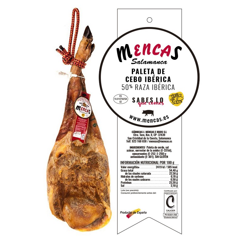 CENTRO DE PALETA DE CEBO IBÉRICA 50% RAZA IBÉRICA Centros