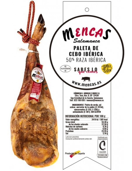 CENTRO DE PALETA DE CEBO IBÉRICA 50% RAZA IBÉRICA Centros