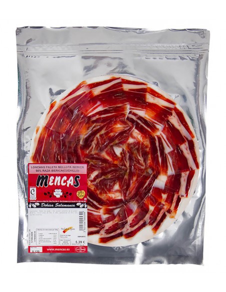 LONCHEADO DE PALETA BELLOTA IBÉRICA 50% RAZA IBÉRICO Loncheados