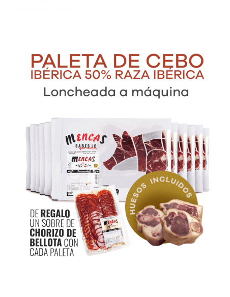Loncheado de Paleta de Cebo 50% Raza Ibérica - Mencas