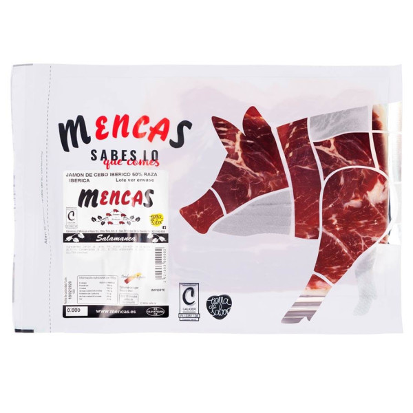 Jamón Ibérico de Cebo 50% Raza Ibérica | Comprar | Mencas