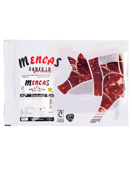 Jamón Ibérico de Cebo 50% Raza Ibérica | Comprar | Mencas