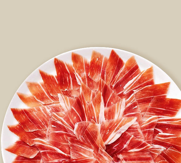 Plato de jamón ibérico de Salamanca Mencas